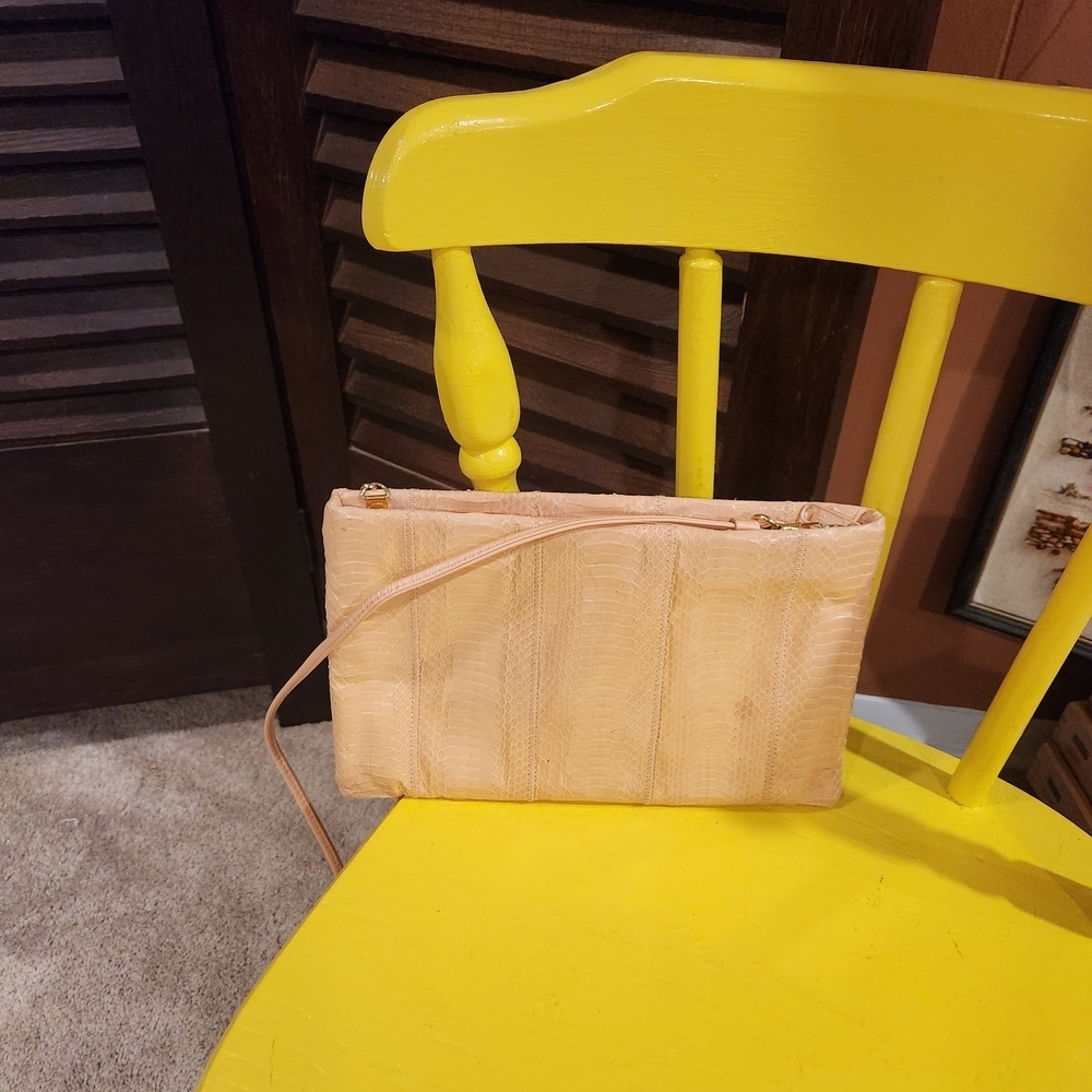 Vintage Cream Clutch Wristlet